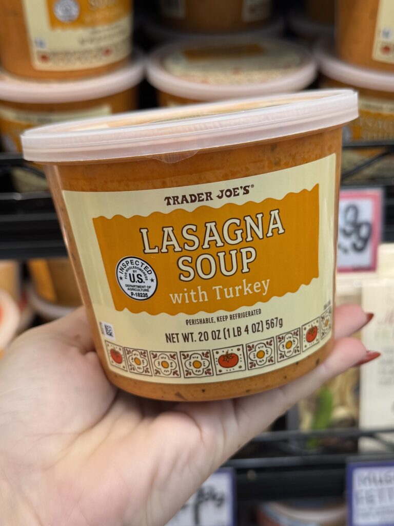 Trader Joe’s Lasagna Soup with Turkey for fall 2026