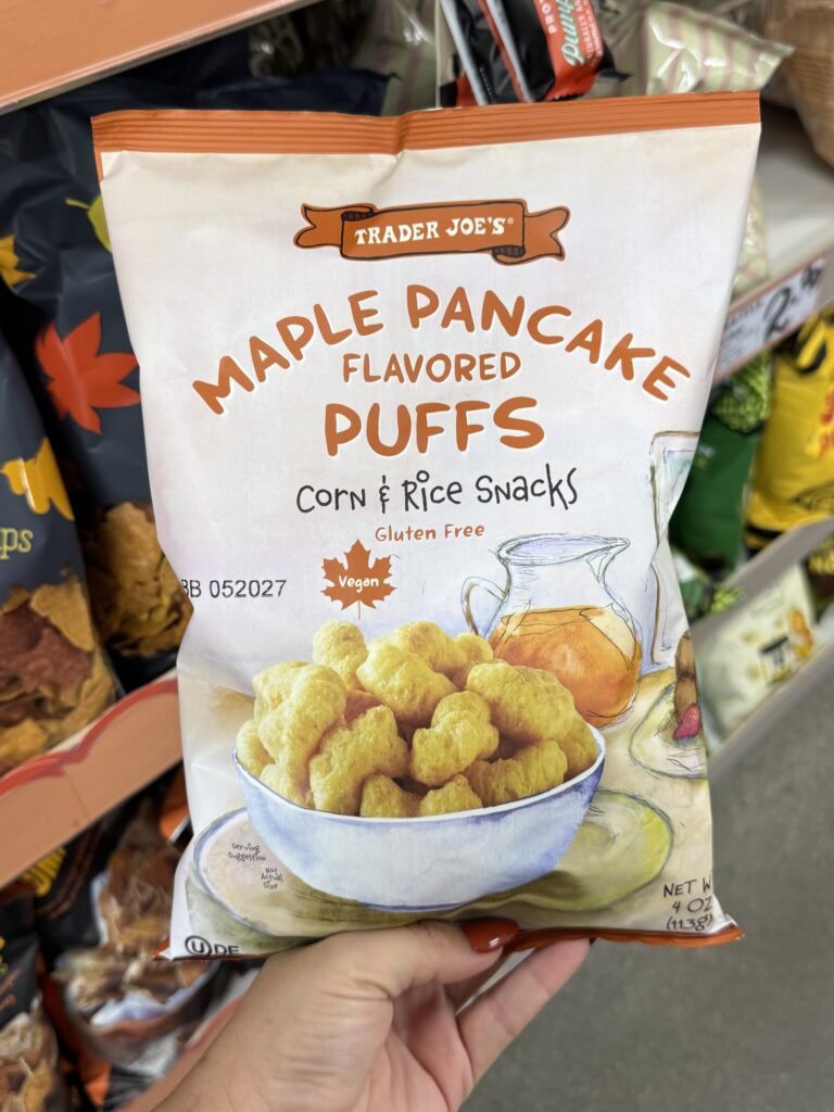 Trader Joe’s Maple Pancake Flavored Puffs for fall 2026