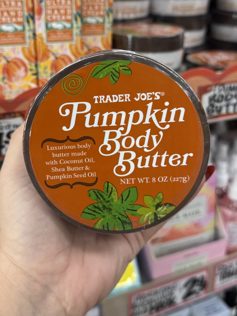 Trader Joe’s Pumpkin Body Butter for fall 2026