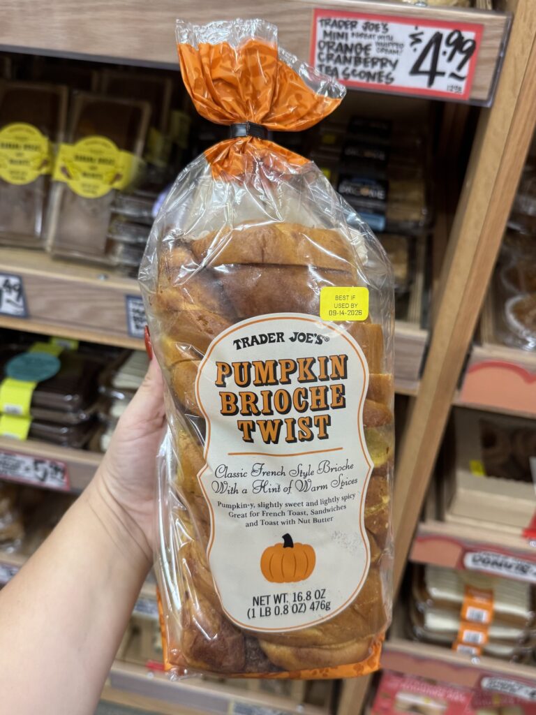 Trader Joe’s Pumpkin Brioche Twist for fall 2026