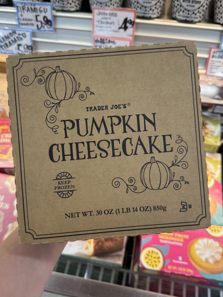 Trader Joe’s Pumpkin Cheesecake for fall 2026