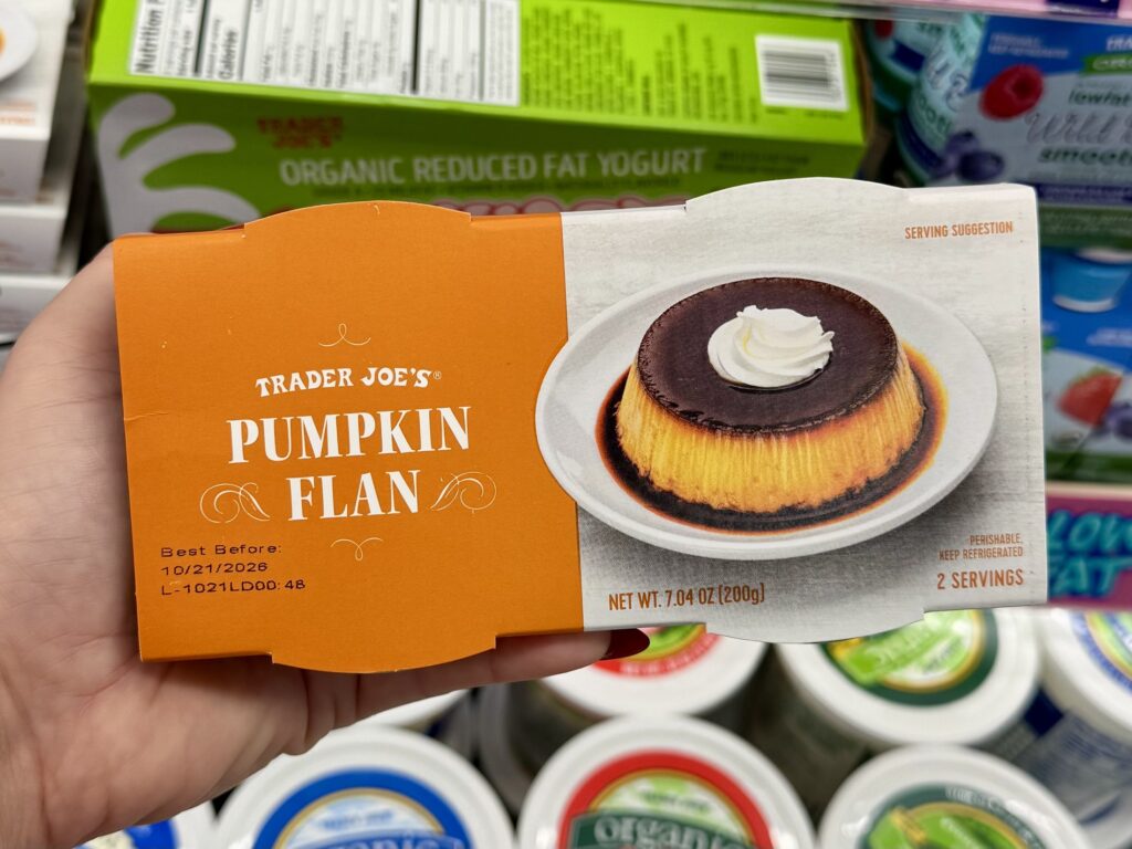 Trader Joe’s Pumpkin Flan for fall 2026