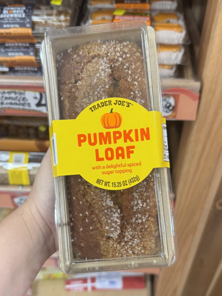 Trader Joe’s Pumpkin Loaf for fall 2026