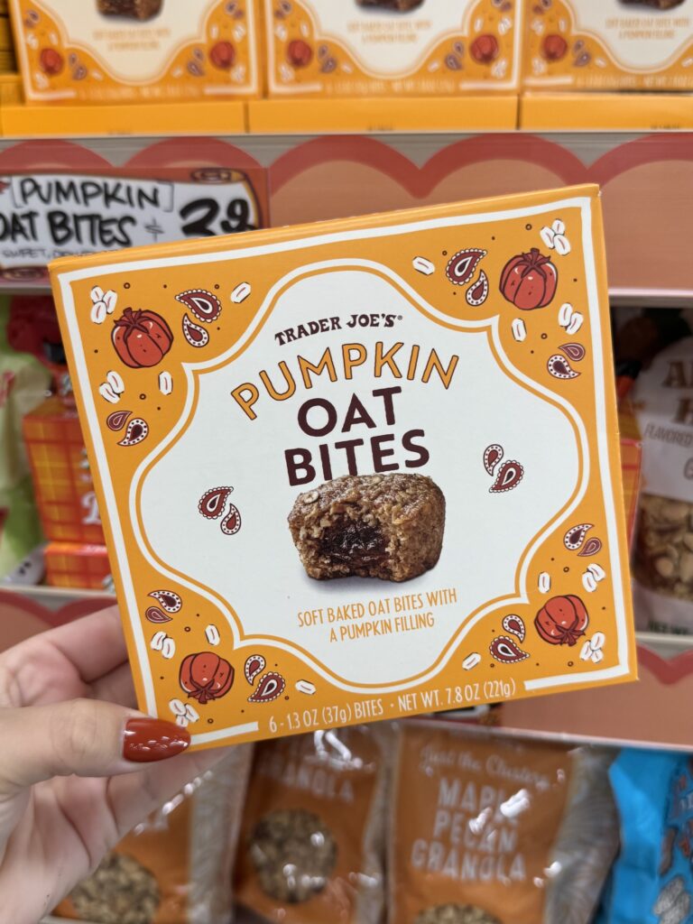 Trader Joe’s Pumpkin Oat Bites for fall 2026