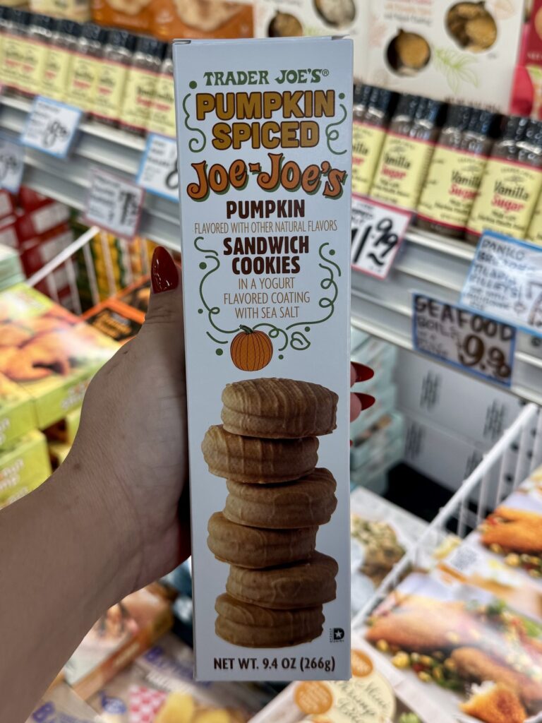 Trader Joe’s Pumpkin Spiced Joe-Joe's Sandwich Cookies for fall 2026