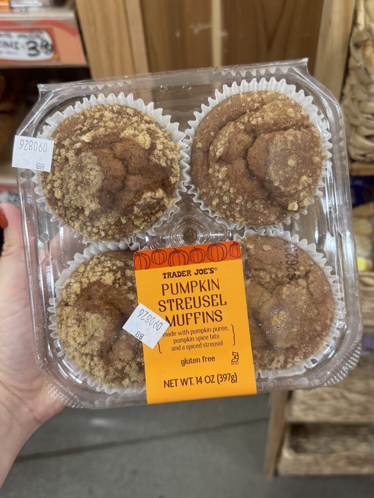 Trader Joe’s Pumpkin Streusel Muffins for fall 2026
