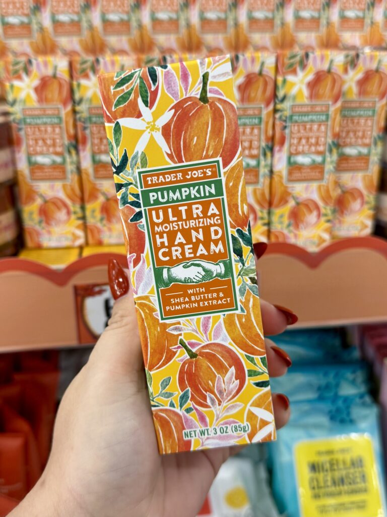 Trader Joe’s Pumpkin Ultra Moisturizing Hand Cream for fall 2026