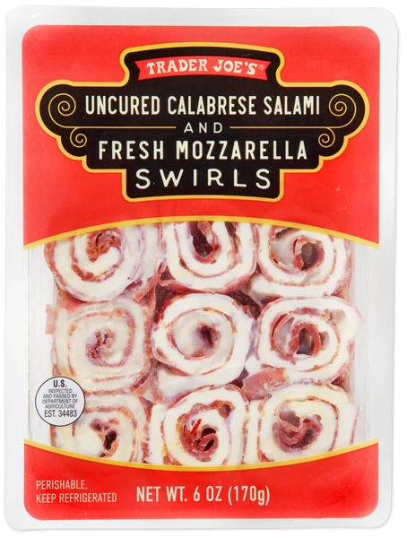Uncured Calabrese Salami and Fresh Mozzarella Swirls