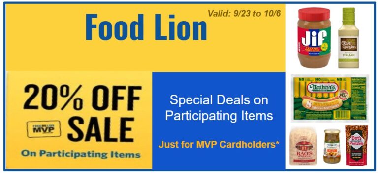Food Lion Just Dropped a 20% Off Sale This Week