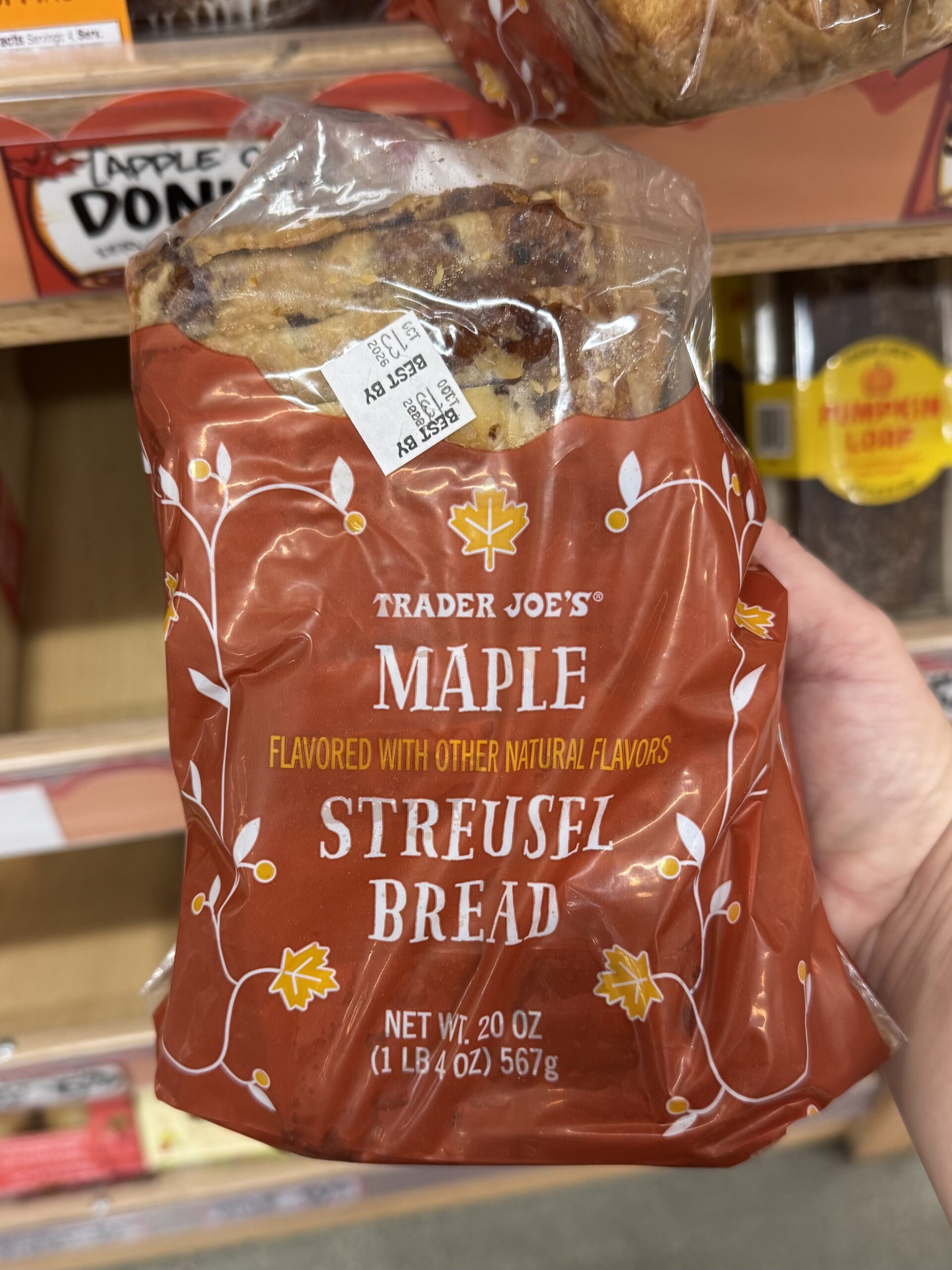Maple Streusel Bread at Trader Joe’s