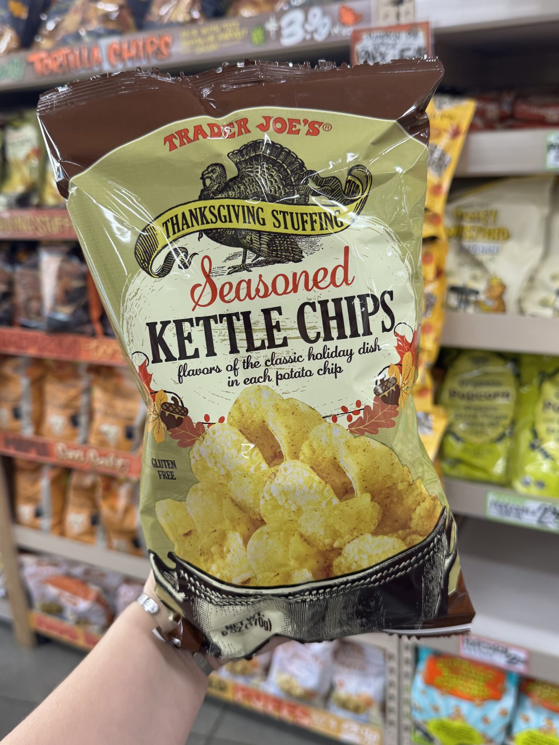 Thanksgiving Stuffing Seasoned Kettle Chips at Trader Joe's