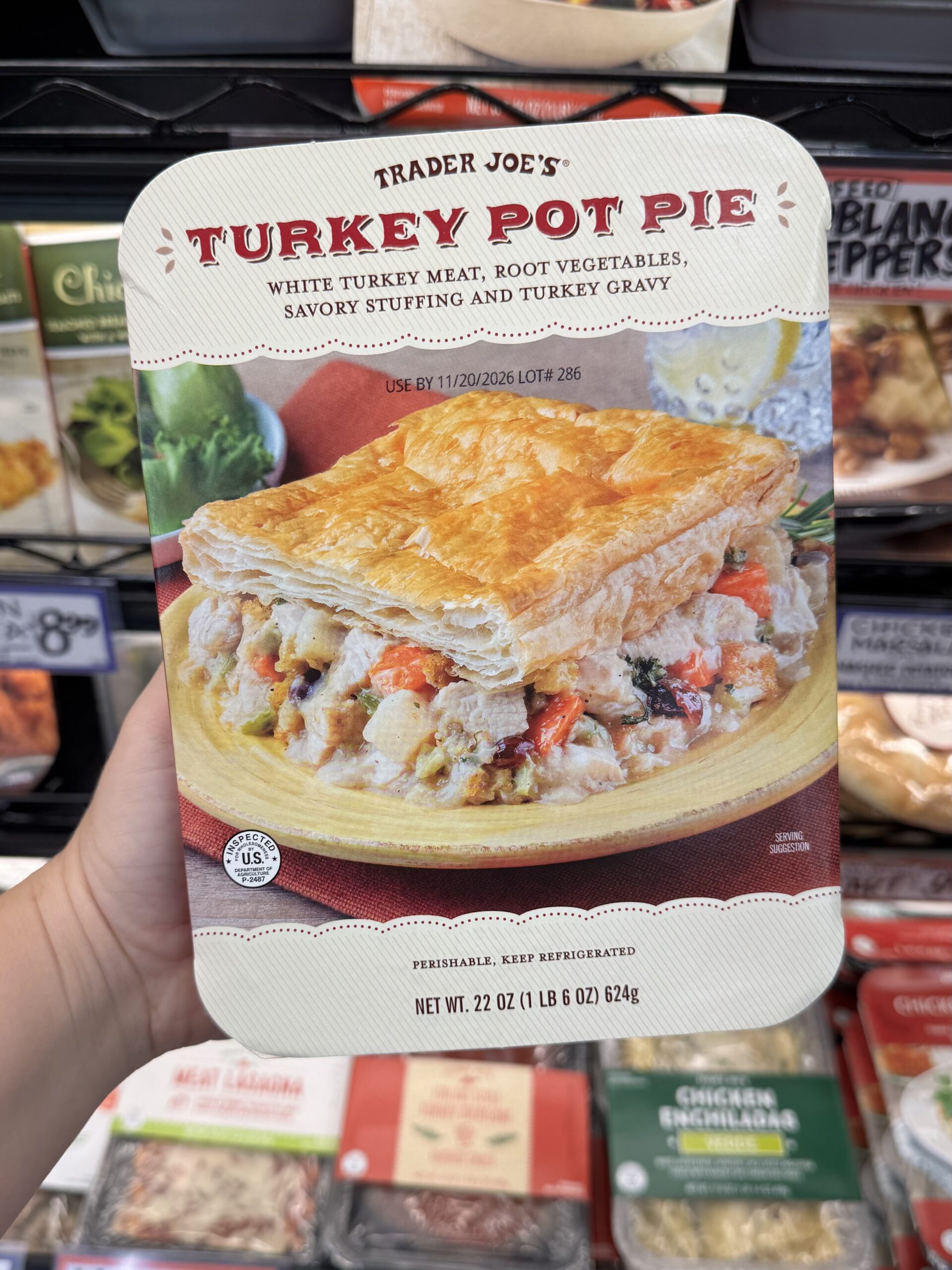 Turkey Pot Pie sold at Trader Joe’s