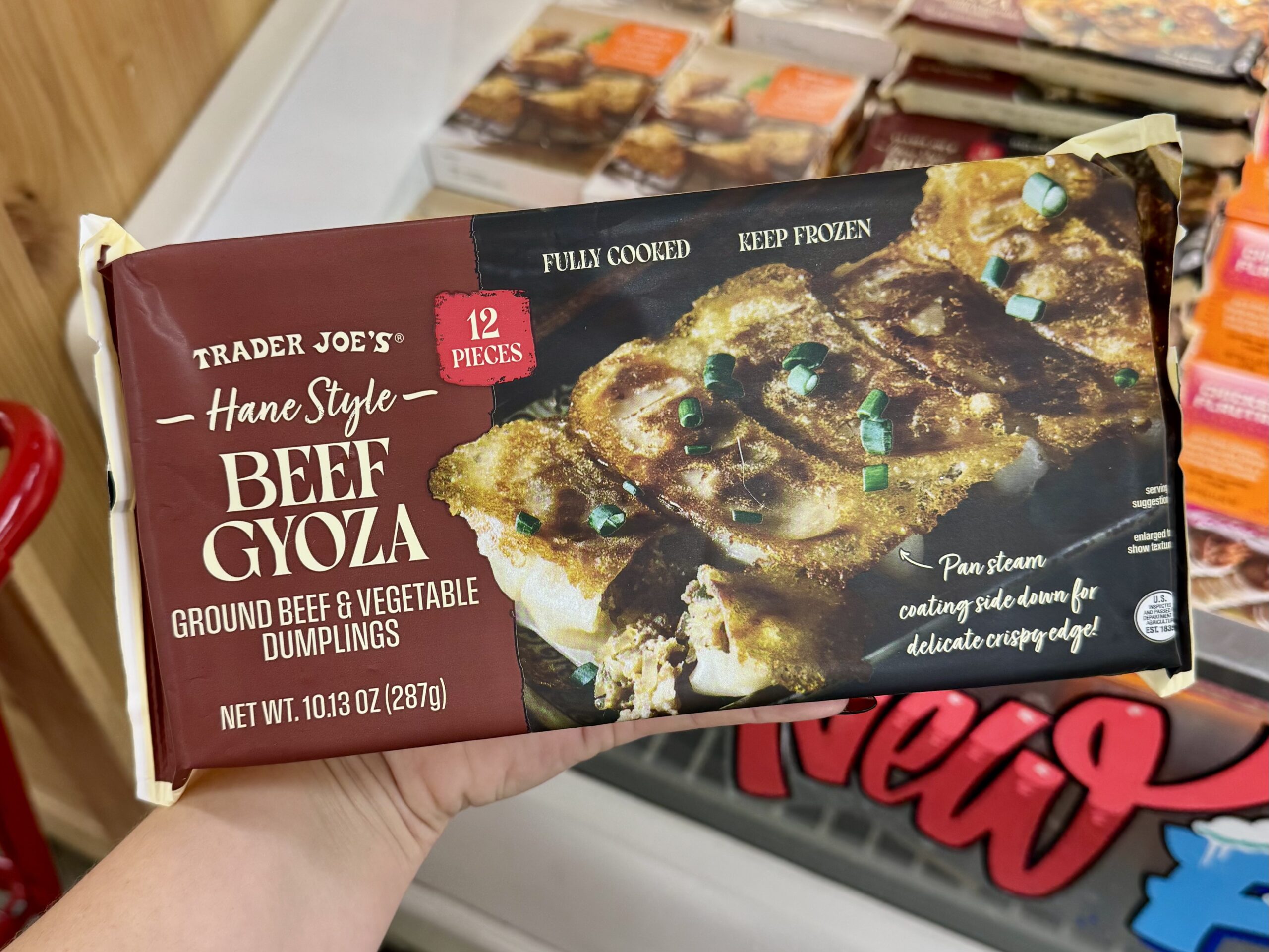Hane Style Beef Gyoza sold at Trader Joe’s