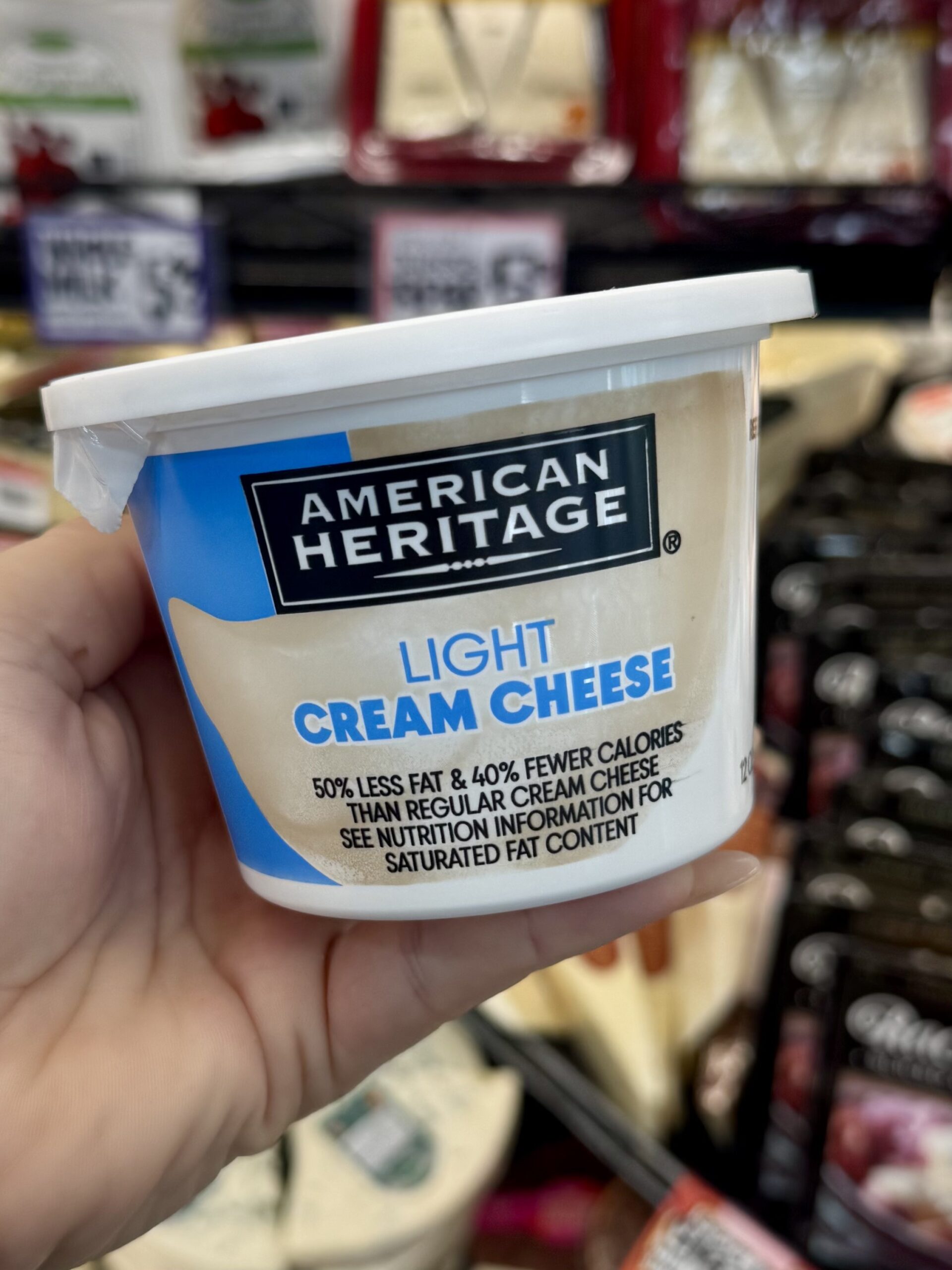 American Heritage Light Cream Cheese - in store