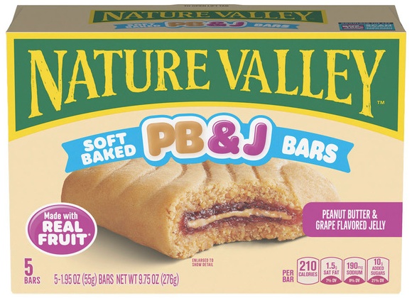 General Mills NV Soft Baked PB&J Bars - Grape