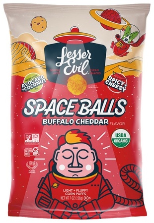 Lesserevil Space Balls - Buffalo Cheddar