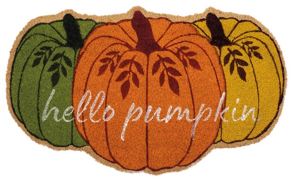Kirkton House Fall Coir Mat - Pumpkin Trio