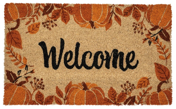 Kirkton House Fall Coir Mat - Welcome Fall