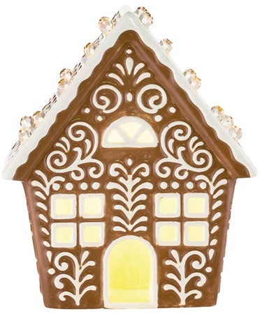 Merry Moments Gingerbread Ceramic Village - Oval Open Door