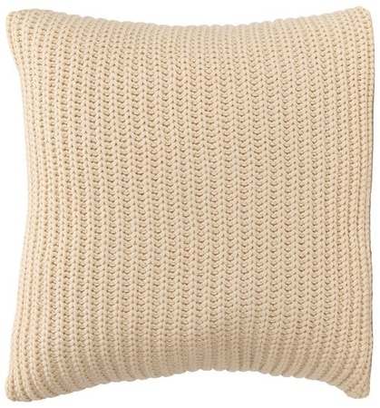Kirkton House Cable Knit Pillow - Link Cream