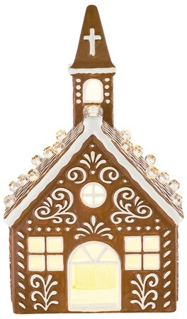 Merry Moments Gingerbread Ceramic Village - Church