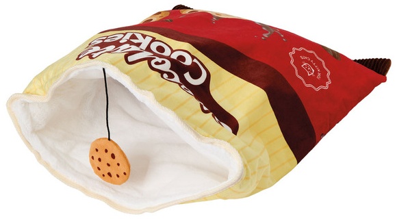 Heart To Tail Cat Crinkle Sack - Choc Cookies