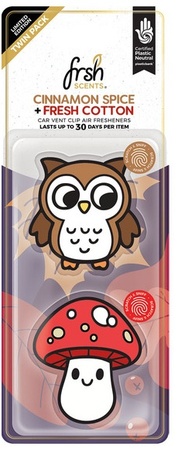Frsh Scents Air Freshener - Owl & Mushroom