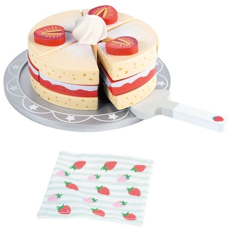 Little Town Wooden Sweets and Cake Assortment - WoodStrwbCake
