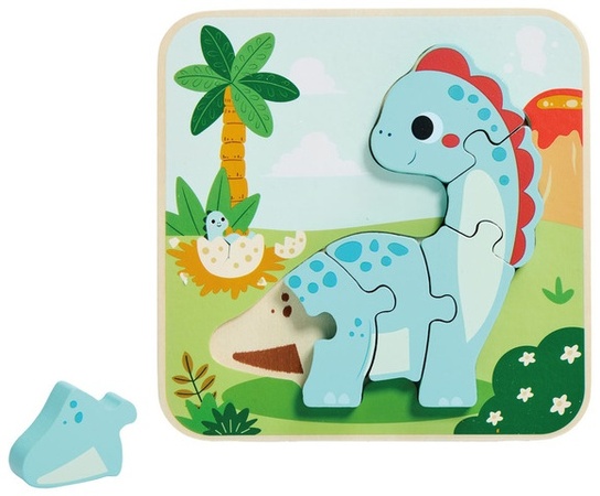 Little Town Wooden Puzzles - Dino 1