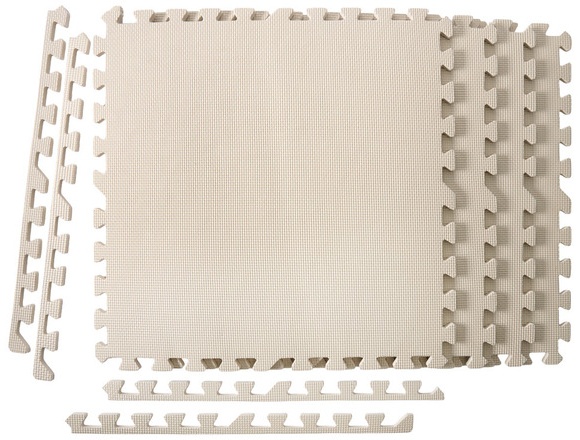 Easy Home Interlocking Floor Tiles - Beige