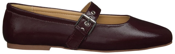 Serra Ls Mary Jane Flats - Burgundy