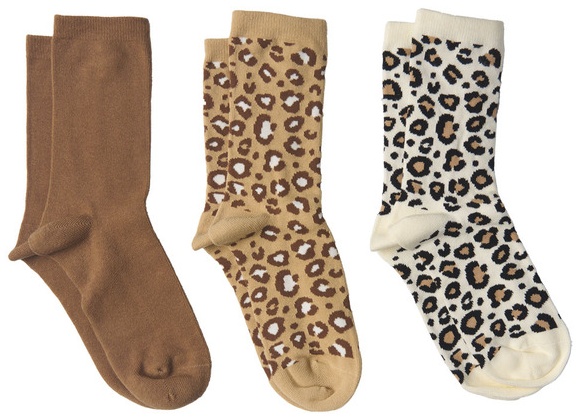 Serra Ls Leo Print Socks - Leopard AOP