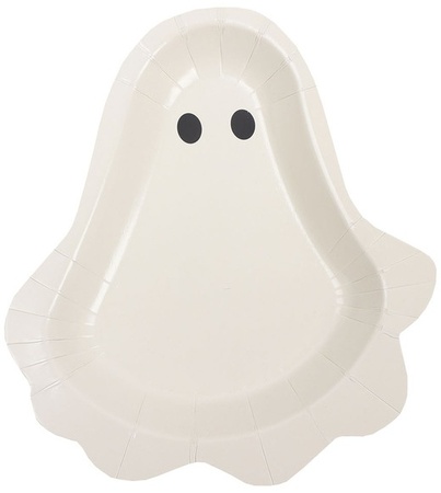 Halloween Paper Plates - Shaped Ghost