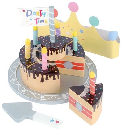 Little Town Wooden Sweets and Cake Assortment - WoodBdayCake