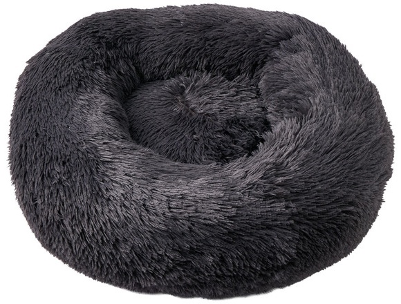 Heart To Tail Plush Pet Bed - Grey