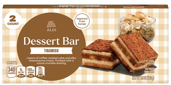 Aldi Dessert Bars Tiramisu or Lemon - Tiramisu
