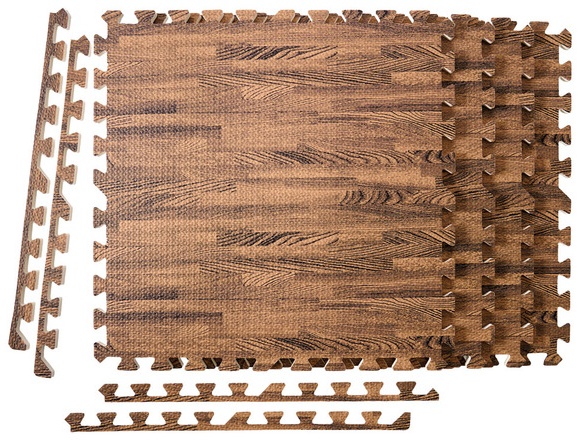 Easy Home Interlocking Floor Tiles - Wood