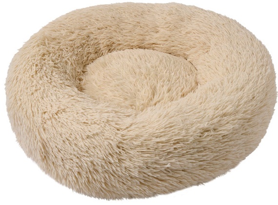 Heart To Tail Plush Pet Bed - Cream