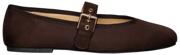 Serra Ls Mary Jane Flats - Brown