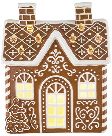 Merry Moments Gingerbread Ceramic Village - Chimney house