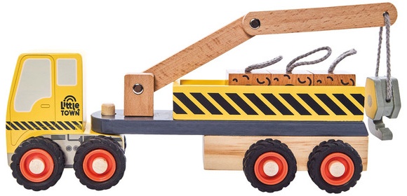 Little Town Wooden Vehicles Large - RubbleTruck