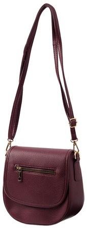 Live In Style Sherpa Crossbody - Burgundy