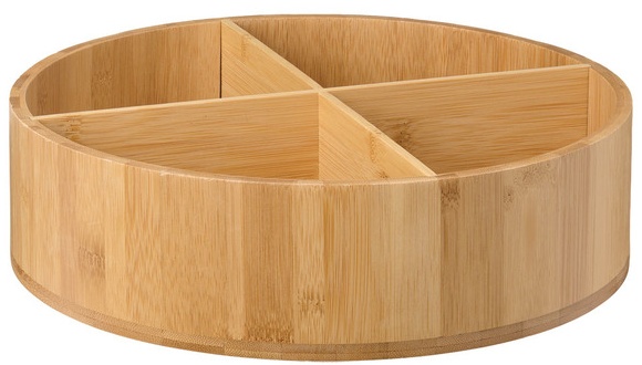 Kirkton House Bamboo Pantry Organizer - Turn - Flat