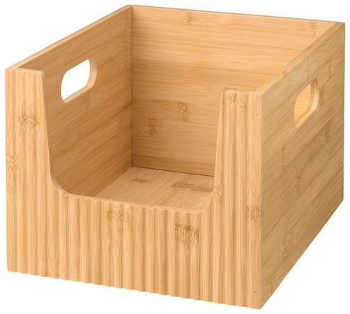 Kirkton House Bamboo Pantry Organizer - Open front