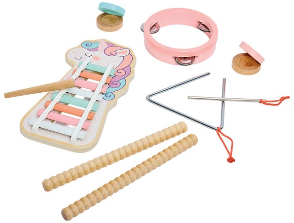 Little Town Wooden Musician Set - Unicorn