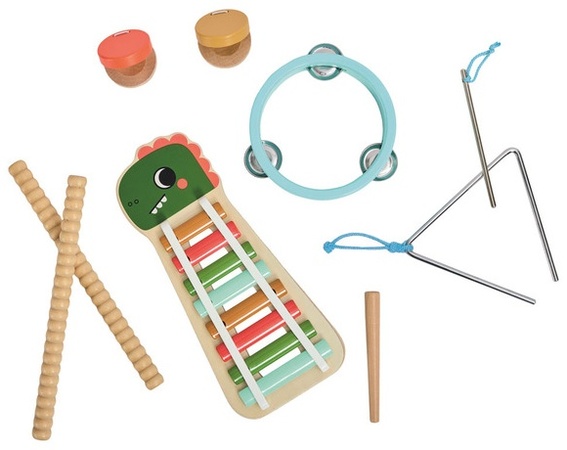Little Town Wooden Musician Set - Dino