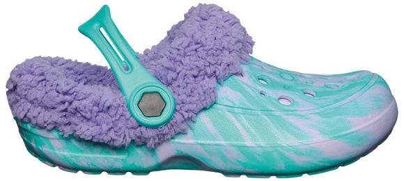 Lily & Dan Warm Lined Clogs - Purple