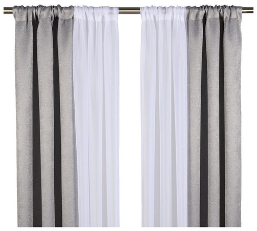 Kirkton House Blackout Curtain Set - Gray