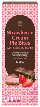 Aldi Choc Covered Pie Bites - Strawberry