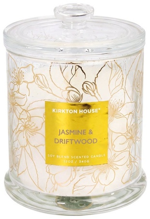 Kirkton House Glass Lid Luxury Candle - Mnt Flwr & Lvdr